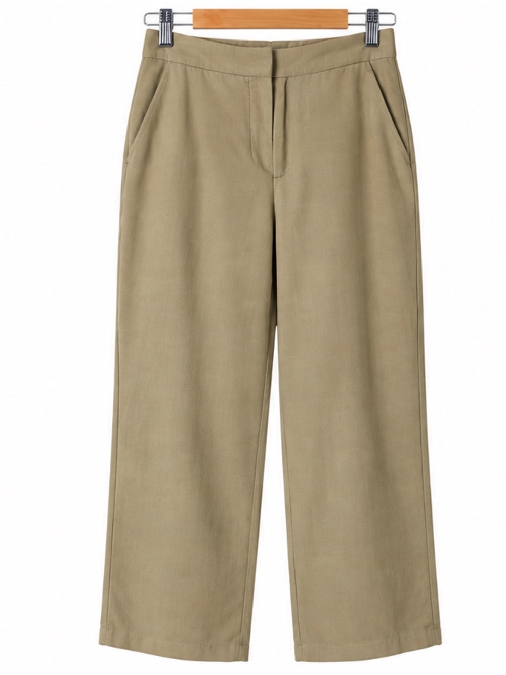 Aritzia The Limitless CruiseLinen Khaki Beige High Rise Wide Leg Pants Size 4